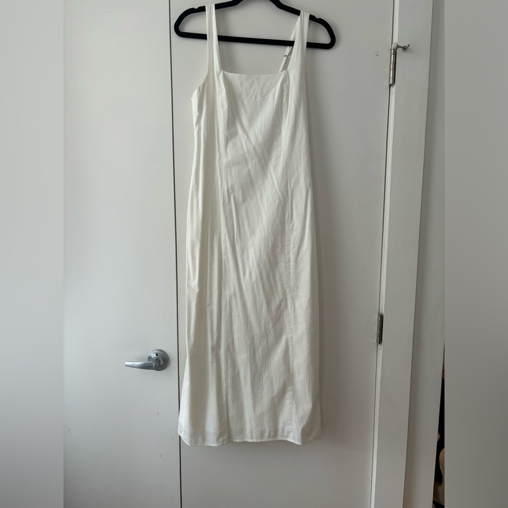 Stretch Cotton Midi Dress